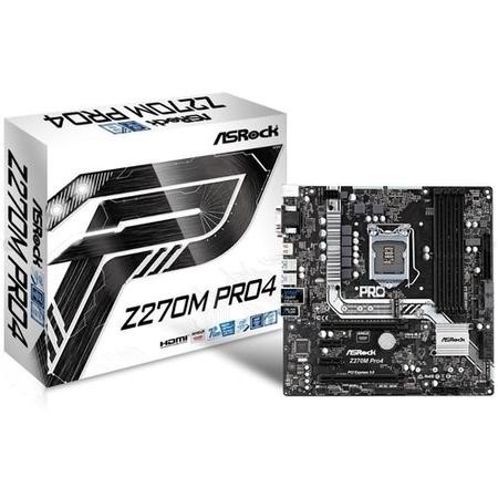 ASRock Intel Z270M PRO4 DDR4 LGA 1151 Micro ATX Motherboard